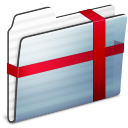 Package Folder Graphite Stripe Icon 128x128 png